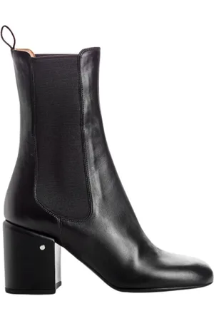 LAURENCE DACADE Schoenen, Dames, Zwart, 37 EU, Leer, Chique tijdloze enkellaarsjes