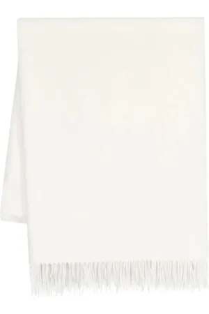 ELEVENTY Accessoires, Dames, Wit, ONE Size, Elegante Witte Zijden Sjaal