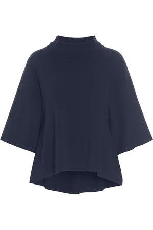Bitte Kai Rand Truien, Dames, Blauw, S, Polyester, Dark Midnight A-lijn Gebreide Blouse
