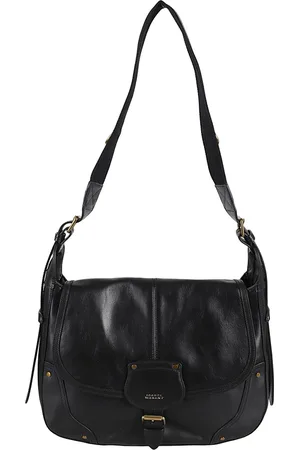 Isabel Marant Tassen, Dames, Zwart, ONE Size, Leer, Schouderband voor Sierra stijl