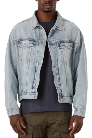 Calvin Klein Jassen, Heren, Blauw, L, Denim, Relaxed Denim Jacket