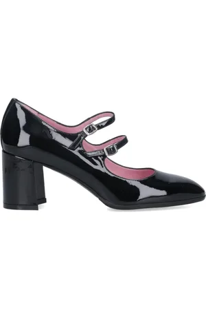 Carel Schoenen, Dames, Zwart, 37 1/2 EU, Leer, Mary Jane Hakken