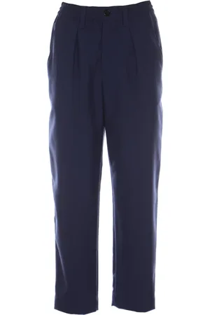 Marni Broeken, Dames, Blauw, M, Wol, Rechte broek