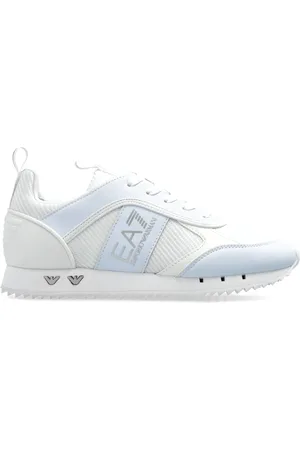 EA7 Schoenen, Dames, Wit, 34 1/2 EU, Sneakers met Logo