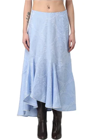 Etro Rokken, Dames, Blauw, S, Minirok in trendy stijl