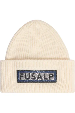 Fusalp Accessoires, Dames, Wit, ONE Size, Wol, Beanie Swarovski