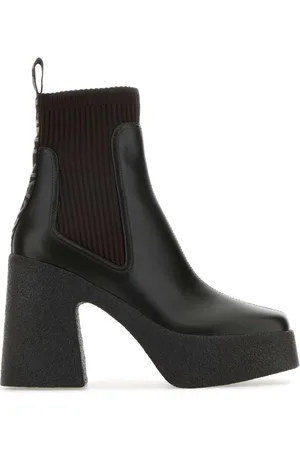 Stella McCartney Schoenen, Dames, Bruin, 40 EU, Donkerbruine Alter Mat Skyla Enkellaarsjes