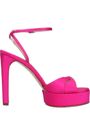 Casadei Schoenen, Dames, Roze, 37 EU, Leer, Sandalen Fuchsia