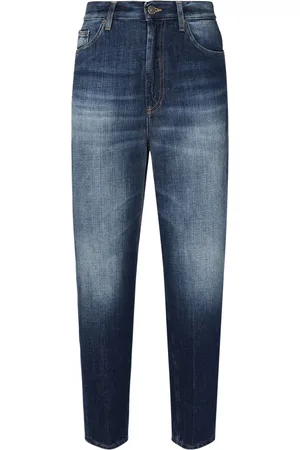 Dondup Jeans, Dames, Blauw, W28, Katoen, Slim-fit Jeans