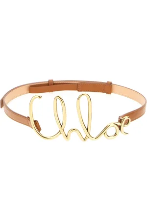 Chloé Accessoires, Dames, Bruin, M, Leer, Leren Riem