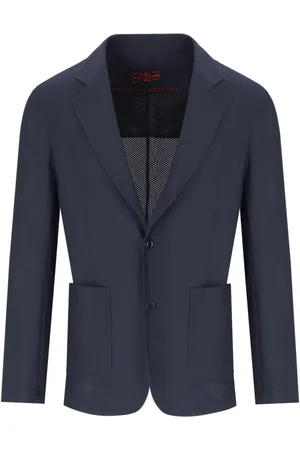 BOB der Bär Jassen, Heren, Blauw, 3Xl, Polyester, Gouden Blauwe Geperforeerde Jas