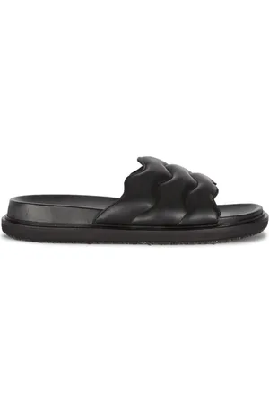 Marni Schoenen, Heren, Zwart, 41 EU, Leer, Stijlvolle Slippers
