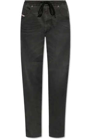 Diesel Jeans, Heren, Zwart, W30, Katoen, 2030 D-Krooley Joggjeans