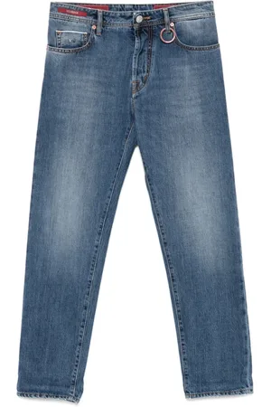 sartoria tramarossa Jeans, Heren, Blauw, W40, Cerulean Klassieke Vijf Zakken Jeans