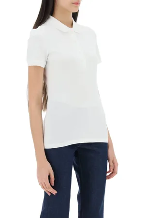 Lacoste Tops, Dames, Wit, 3Xl, Katoen, Piqué Polo Shirt van Katoen
