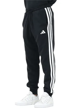 adidas Broeken, Heren, Zwart, XS, Zwarte Sportieve Essential 3-Stripes Broek