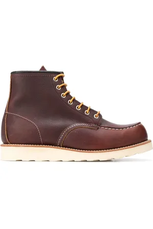 Red Wing Schoenen, Heren, Bruin, 42 EU, Leer, Bruine Leren Enkellaarzen Stijlvol Ontwerp