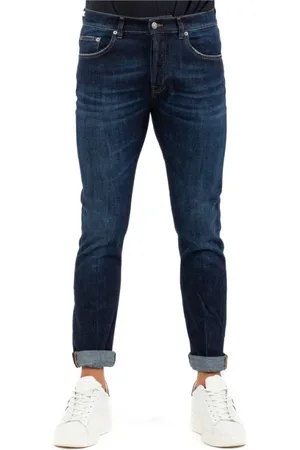 Dondup Jeans, Heren, Blauw, W35, Katoen, Slim-fit Jeans