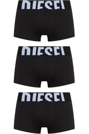 Diesel Ondergoed, Heren, Zwart, 2Xl, Katoen, Drie-pack boxers met logo tailleband
