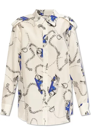 Burberry Blouses & Shirts, Dames, Veelkleurig, 2Xs, Zijden Blouse