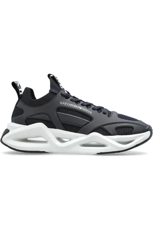 EA7 Schoenen, Heren, Blauw, 46 EU, Sneakers met Logo