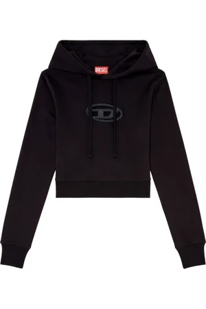 Diesel Sweatshirts & Hoodies, Dames, Zwart, XS, Katoen, F-Slimmy-OD 9XX Hoodie