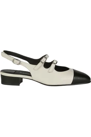 Carel Schoenen, Dames, , 38 1/2 EU, Leer, Slingback pumps met dubbele bandjes