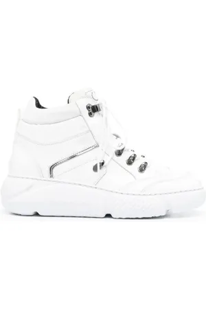 Casadei Schoenen, Dames, Wit, 38 EU, Leer, Enkellaarsjes met veters