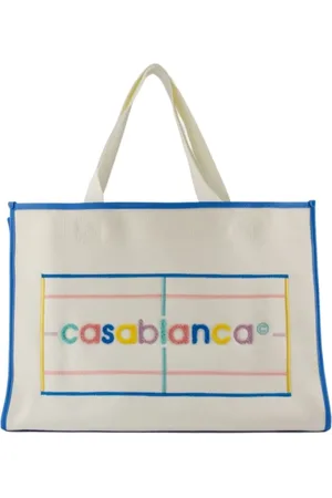 Casablanca Tassen, Dames, Veelkleurig, ONE Size, Leer, Gebreide Shopper Tas
