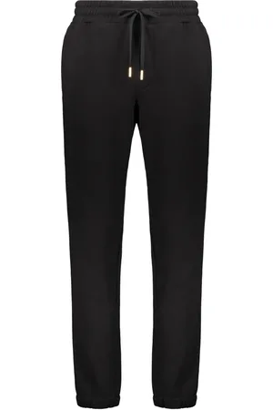 VERSACE Broeken, Heren, Zwart, 2Xl, Katoen, Katoenen trainingsbroek met trekkoordtaille