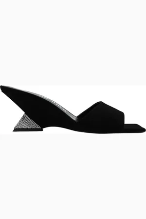 The Attico Schoenen, Dames, Zwart, 38 1/2 EU, Suède, Cheope Muiltjes met Hak