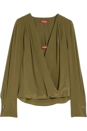 Max Mara Blouses & Shirts, Dames, Groen, S, Barbara Blouse