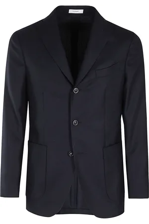 Boglioli Jassen, Heren, Blauw, S, Wol, Stijlvol Toppa Shirt