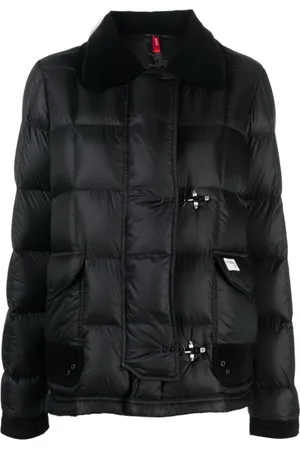 FAY Jassen, Dames, Zwart, L, Suède, Gewatteerd Donsjack