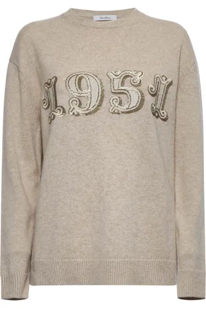 Max Mara Truien, Dames, , M, Wol, Sequin Embroidery Pullover
