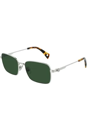 Lanvin Accessoires, unisex, Grijs, ONE Size, Grijze Metalen Zonnebril