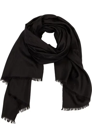 Lanvin Accessoires, Dames, Zwart, ONE Size, Wol, Winter Sjaal