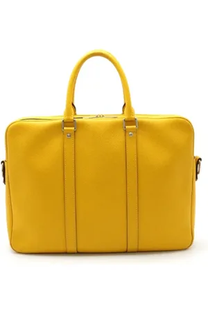 LOUIS VUITTON Pre-owned, Dames, Geel, ONE Size, Leer, Pre-owned Leather briefcases