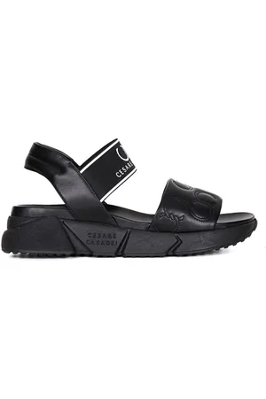 Casadei Schoenen, Dames, Zwart, 37 EU, Platte sandalen