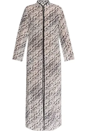 Tory Burch Kleedjes, Dames, Veelkleurig, M, Katoen, Elegant Avorio Topwear