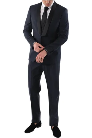 TAGLIATORE Pakken, Heren, Blauw, L, Wol, Single-Breasted Smoking Kostuum