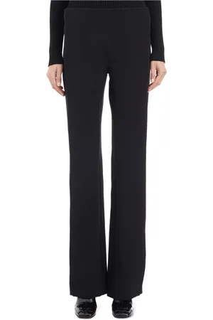 Courrèges Broeken, Dames, Zwart, S, Polyester, Draped Illusion Broek