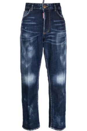 Dsquared2 Jeans, Dames, Blauw, 2Xs, Katoen, Chique Blauwe Broek
