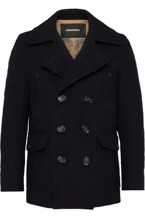 Dsquared2 Jassen, Heren, Blauw, L, Wol, Cappotto Blazer