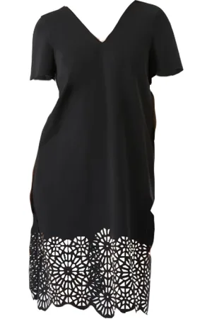 RRD Kleedjes, Dames, Zwart, S, V-neck Trou Jurk