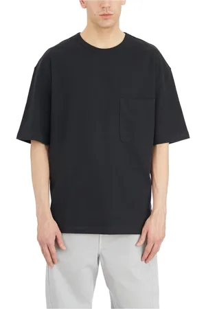 LEMAIRE Tops, Heren, Zwart, M, Katoen, Cotton Boxy T-Shirt