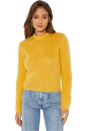 Marni Truien, Dames, Geel, S, Gele Mohair Trui Losvallende Pasvorm