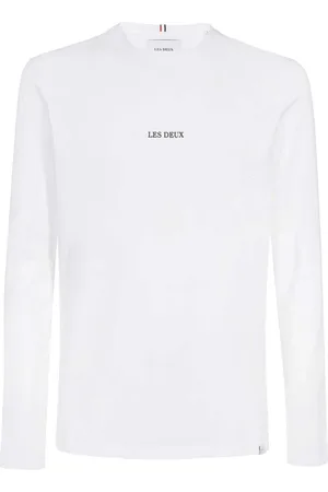 Les Deux Tops, Heren, Wit, 2Xl, Katoen, Geribbelde Katoenen T-Shirt