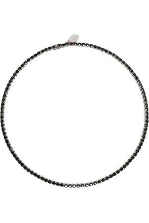 Max Mara Accessoires, Dames, Zwart, ONE Size, Stone Necklace Lodola