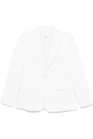 Max Mara Jassen, Dames, Wit, S, Blazer Antlers